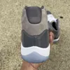 2022 Jumpman 11 Cool Grey Medium White Zapatos al aire libre Patente Fibra de carbono Real Fibra de deporte con CT8012-005