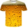 Mens 3D T shirt Summer with short sleeves beer bubble in Spain Oktoberfest parent child outfit tops tees Jokes t shirts 6xl 220623