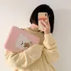 أكياس مسائية Bentoy Milkjoy Girls Soft Mini Laptop Bag 13 11 10.5 9.7inch Travel Business Mac Case Kawaii Korea Bear Women Cute Bandbageveni