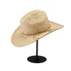 Handmade Summer Western Cowboy Hat For Women Men Natural Straw Sun Hat Outdoor Beach Cowgirl Jazz Hats