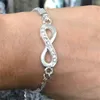 Bracelet infini en strass, bijoux pour hommes et femmes, GC1060