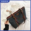 Mirror Luxury Bag Street Grande bolsa atmosférica coreana feminina bolsas de moda de grande capacidade