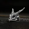 Charms grátis Dragon Skull Pingente de pingente de pingente masculino Biker Rock Punk Jóias Antique Cadeia Retro OSDZ107 220813