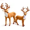クリスマスの装飾シミュレーションシカの装飾品おもちゃアドルノスデナビダッド2022ノエルクリスマスキッズギフト年のグッドスクリストマス