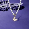 Pendant Necklaces 316l Stainless Steel Heart Butterfly Pearl Shell Choker For Women Girls Chic JewelryPendant