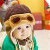 CAPS HATS TODDLERS COOL Baby Boy Girl Spädbarn Vinterpilot varm Cap Hat Beanie för Kidscaps