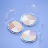 Cor transparente combinando iluminador 3d highlighter pó de sombra face paleta de maquiagem fulgor shimmer arco-íris destaque bronzer