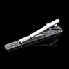 NEU Simple Metal Silver Kabine Clip für Männer Hochzeit Krawatte Verschluss Gentleman TBAR Crystal Pin Mens Gift230d