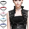 Gothic Black O Choker Collar Harajuku Punk Choker Kobiety Dziewczyny Multicolor PU Leather Chocker Moda z biżuterią Prezenty