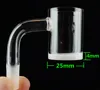 Kwarts banger 10 mm 14 mm 18 mm mannelijke vrouwelijke rookaccessoires 45/90 graden ondoorzichtige bodem nagel voor waterglazen bongadapter