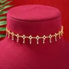 Łańcuchy soramoore modny słodki słodki naszyjnik biżuteria dla kobiet dziewczyny ślub ślub pełny błyszczący cZ 2022 romantyczne damie marineschains