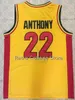 SJZL98 Men's 33 Kevin Durant Oak Hill High School Basketball Jersey 22 Carmelo Anthony Stitched Mens Jerseys