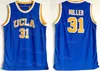 NCAA Basketbol UCLA Bruins College Reggie Miller Jersey 31 Kevin Love 42 Russell Westbrook 0 Lonzo Ball 2 Zach Lavine 14 Bill Walton 32 Mavi Beyaz Sarı Üniversite