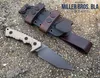 Miller Bros.Blades M27 Straight knife AUS-8 Tanto Blade G10 handle with Kydex sheath Survival Military Tactical Gear Defense Outdoor Hunting Camping Pocket knives