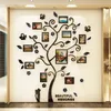 Autocollant mural 3D en cristal acrylique, adhésif, cadre Po stéréo, motif d'arbre, résistant à l'usure, accessoires pour la maison, DIY bricolage, 220328234m