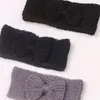 Hair Accessories Toddler Infant Baby Boys Girls Knitted Stretch Solid Bow Hairband Headwear Headband Bands For GirlsHair