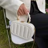 Bolsas femininas com corrente e bolsa mensageiro em couro PU pequenas bolsas tiracolo azuis e brancas bolsas de ombro de grife bolsa bolsa para festa noturna G220526