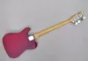 Semi Hollow Ash 4 Strings Electric Bass Guitar med lönnfingerbräda