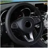 Car Steering Wheel Leather Braid Cover For Fiat Fiorino 595 500 500S Toro Fullback Aegea 500X Argo 500L 124 695 FCC4 500e J220808