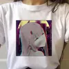 Anime Graphic T Shirt Darling In The Franxx Zero Two Kawaii Cartoon Tops Harajuku Print Y2k Chemises esthétiques