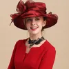 Ladies Fascinators Millinery Hat Church Wide Brim Bucket Hats Kentucky Derby Fedora Women Summer Beach Foldable Sun Cap 55-58CM