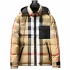 Winter donsjas Mode pufferjassen Heren Dames Parka's Stijlvolle dames Contrasterende kleur Klassieke capuchon Bovenkleding Herfst omkeerbare jas