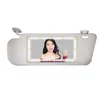 Araba Vanity Mirror Otomatik Makyaj Aynası LED Işık Şarj Edilebilir Araba Kozmetik Ayna Arabalar için Dokunmatik Ekranlı Evrensel