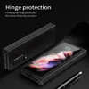 Hinged Coverage Full Body Phone Cases for Samsung Galaxy Z Fold 3 W22 5G Armor Slim Protective Cover with Front Screen Glass Film17761284