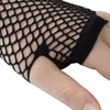 16 paires de gants en résille noirs élégants, mi-longs, sans doigts, pour filles, danse, gothique, Punk, fête, bal, 7303989