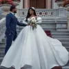 Africano Oriente Medio NUEVO LLEGA Magnología simple A Línea Vestido de novia de tamaño