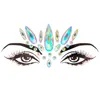 3D Sexy Face Tattoo Stickers Temporary Tattoos Glitter Fake Tattoo Rhinestones for Woman Party Face Jewels DHL