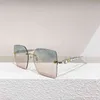 デザイナーサングラス10％オフ高級デザイナーNew Men's and Women's Sunglasses 20％Off Fashionバージョンホットファミリークリスタルリベットレッグフレームレスni同じ