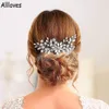 Headwear Glittering Combs Bridal Headpieces Sier Rhinestone Brides Hairdress Party Prom Hair Accessories Wedding Jewelry Fashion Tiaras for Women CL0866