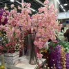 Flores decorativas grinaldas de 136 cm de cerejeira artificial videiras orientais para casas de casamento decoração de festa de jardim chriatmas luxuosa falsa fl fly