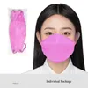 KN95 Mask Fiskmunstyp Vuxen Engångs Femskikt Skyddande 3D Bekväm Andningsbar Willow Leaf Mask Individuellt paket i lager