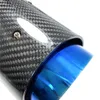 Punta de silenciador de fibra de carbono inoxidable azul quemado apta para Mini Cooper punta de escape R55 R56 R57 R58 R59 R60 R61 F54 F55 F56 F57 F60