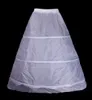 White Long Petticoat Crinoline Underskirt Wedding Prom Dress Hoop Skirt Petticoat 3-Bone Petticoat