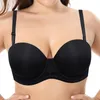 Yandw Women Brassiere Underwire 32 34 36 38 40 42 44 B C D E F G H女性のためのブラックプッシュアップセクシーなランジェリー220513