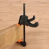 4 pollici 1pcs Barra per la lavorazione del legno F Morsetto Clip Impugnatura dura Sgancio rapido a cricchetto Falegnameria fai-da-te Morsa a mano Strumento per la lavorazione del legno per impieghi gravosi