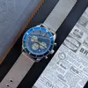 İzle Kuvars Hareketi Erkek Saatler 43mm Gündelik İş Kol Saati Tasarımcı Kol Saatleri Montre De Luxe