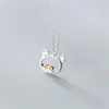 Chains Season Gate Silver Color Chain Lovely Little Pig Personality Necklace For Woman SN058Chains