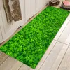 Carpets Nordic Plant Cactus Clover Print Flannel Floor PadDoor Mat Bathroom Kitchen Bedroom MatCarpets