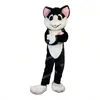 Halloween Plush Cat Mascot Costume Cartoon Animal Theme Character Carnival Festival Fancy dress Adults Size Xmas Outdoor Party Outfit