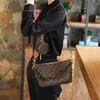 Designer Small Bag Women's Trendy Large Capacity Retro One Shoulder Square Bags Texture All Match Messenger Handbag