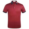 2023 MENS DESIGNER POLO SHIRTS Luxury Italy Men kl￤der Kort ￤rm mode casual Men's Summer T Shirt M￥nga f￤rger tillg￤ngliga Navy Blue Size M-3XL