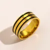 2022 Fashion Ring Women's Steel seal anello di lusso moda retrò accessori uomo e donna
