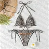 Анджелика сплошной толчок Bikinis Женщины Bandage Бикини наборы купальника Sexy Halter 2 штуки Beachwear 2022 Купальники Купальники