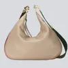 حقيبة الكتف الإدارية حقيبة اليد محفظة ملحق كروسودي حقيبة جلدية أصلية Hobo رسائل الموضة سيدة عالية الجودة رمادية ST246J