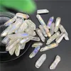 6pc التيتانيوم الأبيض Aura Lemurian Seed Quartz Crystal Stones Point Decoration Quartz Crystals274e