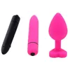 NXY Sex Adult Toy Bullet Vibratore g Spot Clitoride Stimolatore Stainless Stee Coda di volpe Plug anale Giocattoli per donne Big Butt Erotic 0330